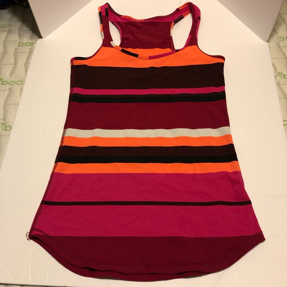 Lululemon Athletica yoga/ workout striped top